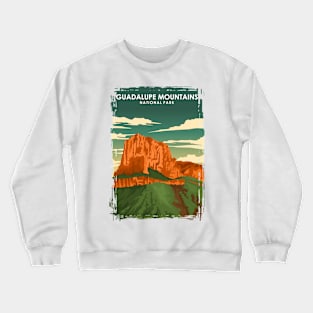 Guadalupe Mountains National Park Travel Poster Crewneck Sweatshirt